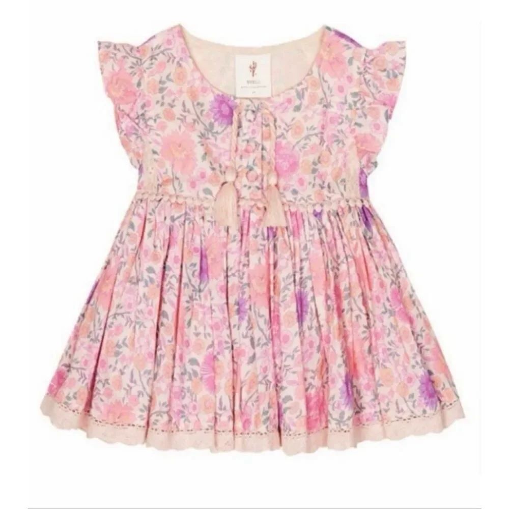 Spell The Little Gypsies Folk Town Top | 3T in Pink